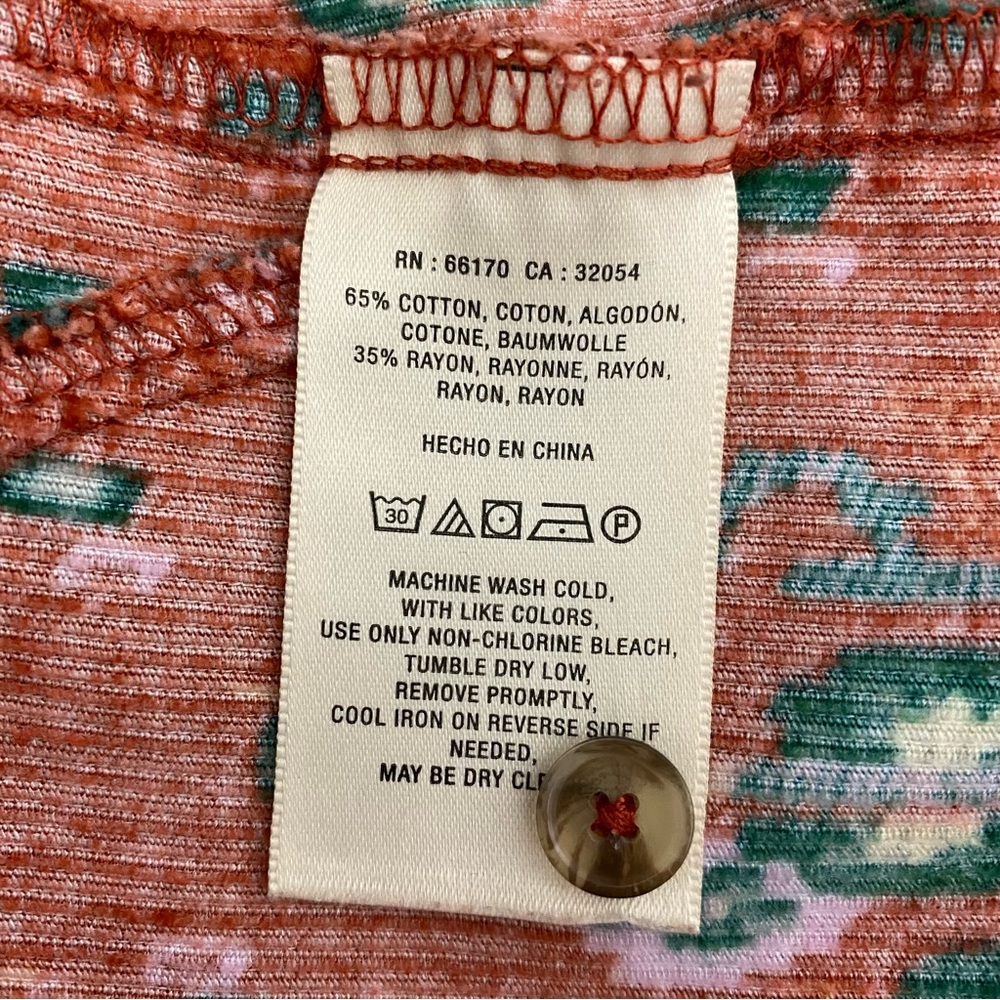 Anthropologie Building 18 Rust Red Corduroy Butto… - image 4